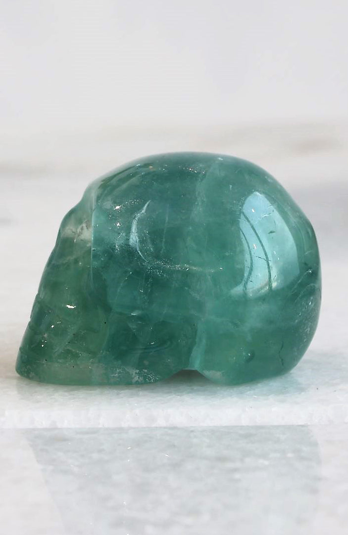 Blue Fluorite Skull